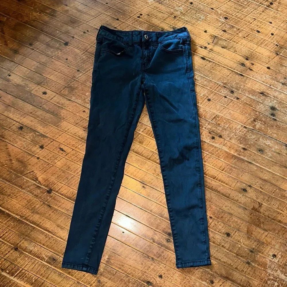 American Eagle 2 short navy sateen minimalist jeggings